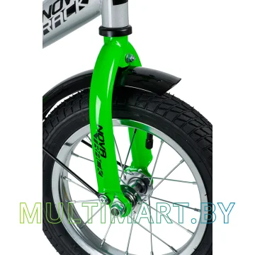 Детский велосипед Novatrack Vector 123VECTOR.SL20 (серебристый/салатовый, 2020) картинка 3